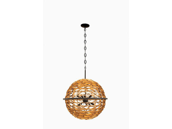 Ventura 10-Light Pendant in Matte Black and Gold